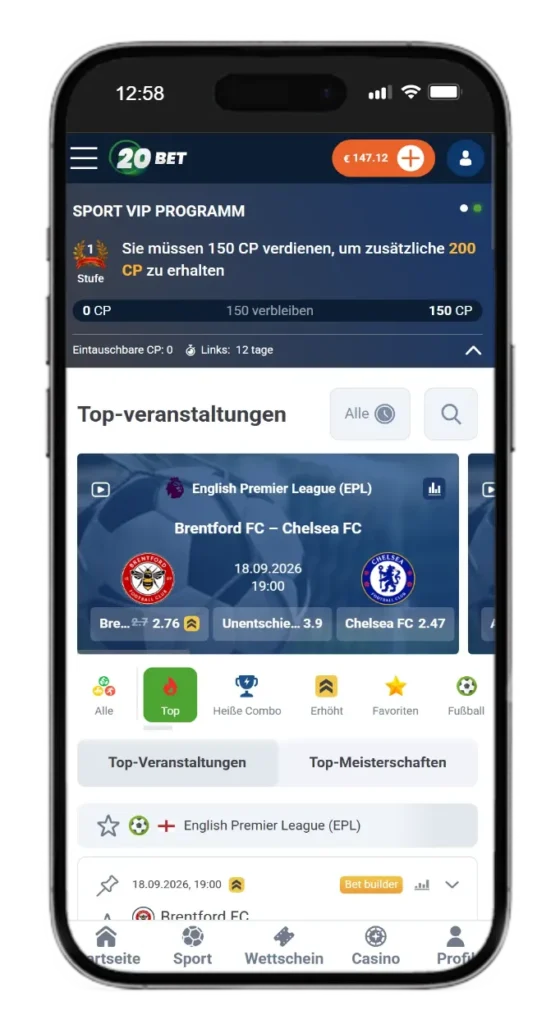 Wetten beim Wettanbieter ohne LUGAS 20Bet