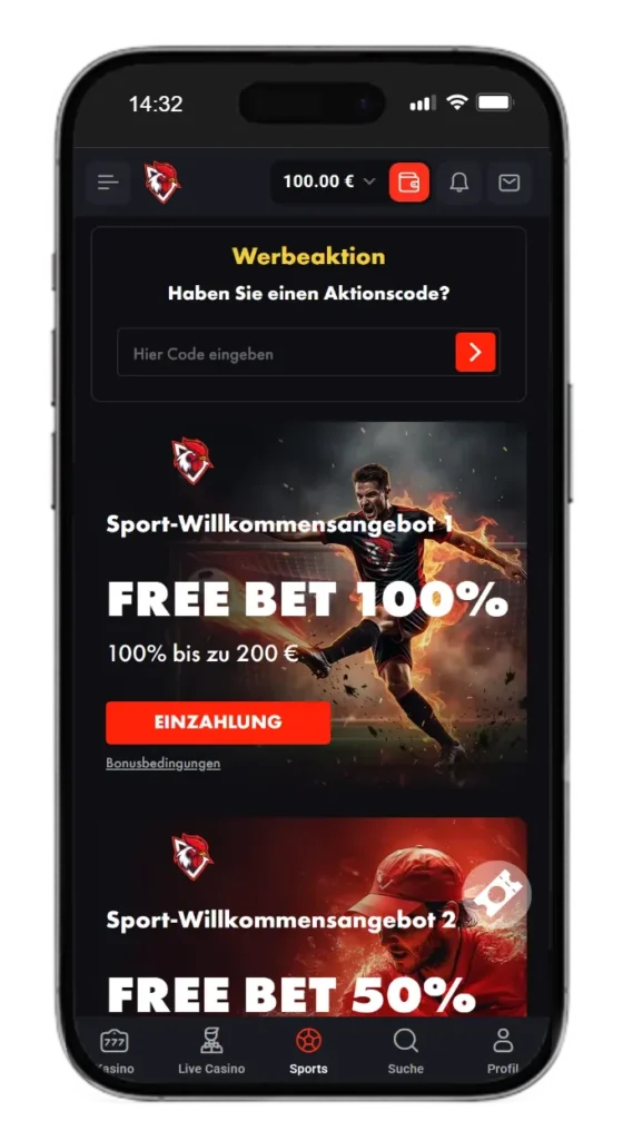 Sportwetten Bonus bei RoosterBet